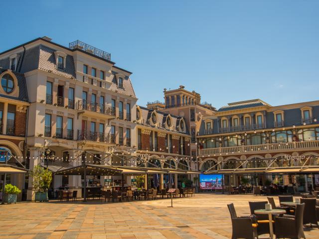 Admire the stunning Piazza Square