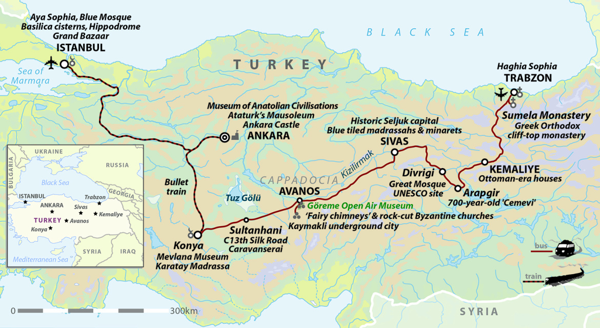 Turkey: Across The Anatolian Plateau to Istanbul