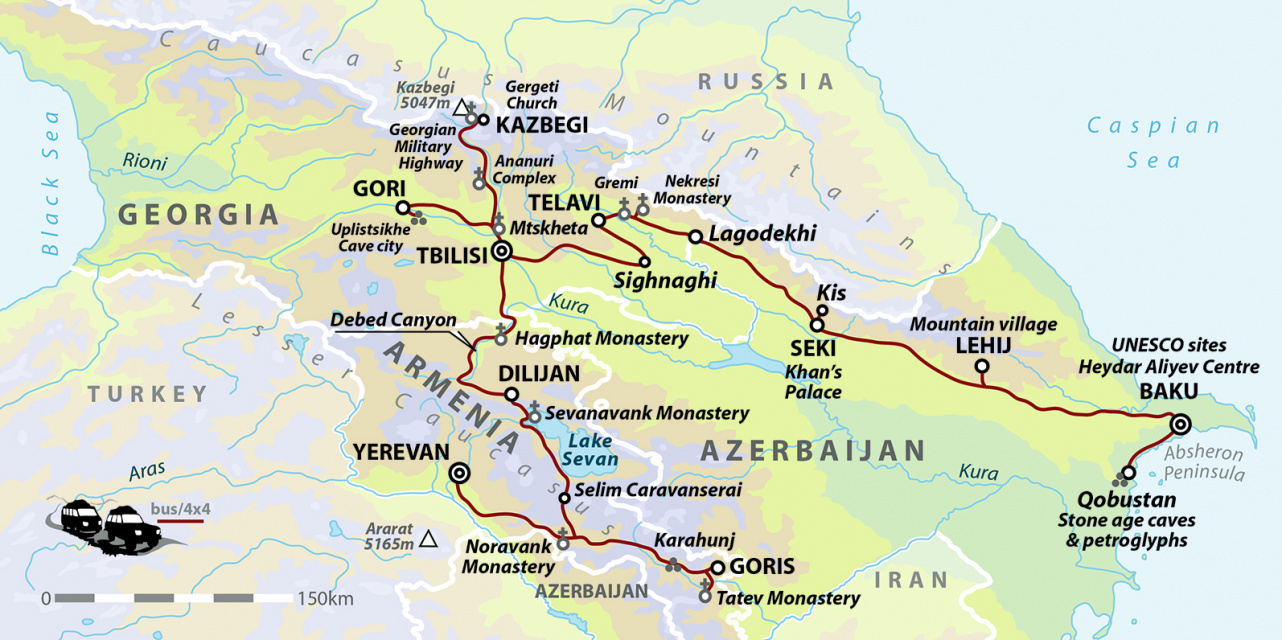 Azerbaijan, Georgia & Armenia: Across The Caucasus (Yerevan - Baku)